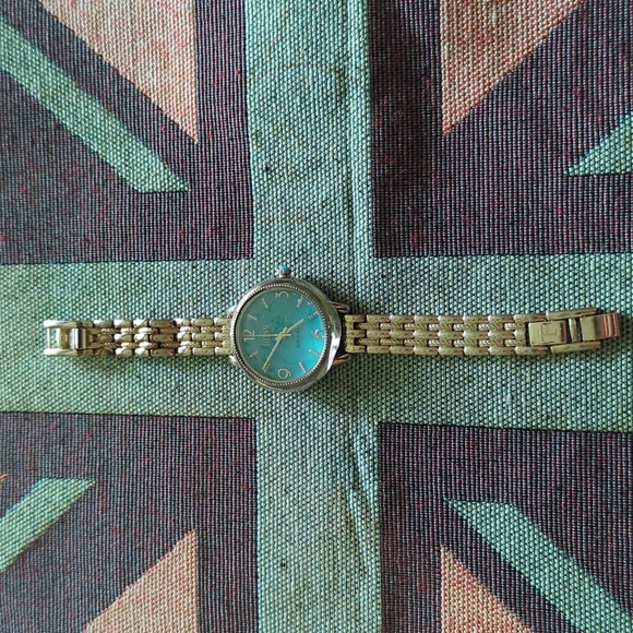 14k Gold Turquoise Vtg watch - Picture 10 of 16